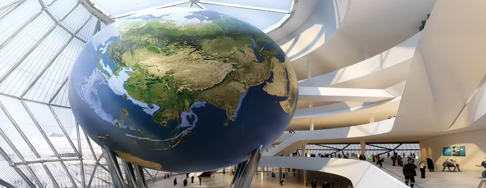 全球最大室内通明屏球体 直径28.5米（安徽省科技馆 ）
