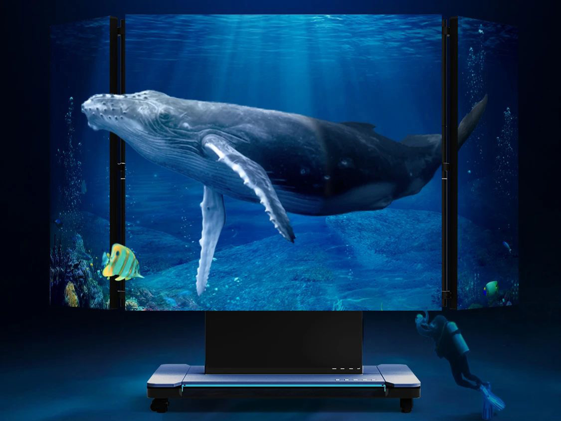 非凡国际全新一代3D折叠屏首秀北京教育设备展，开启智慧教育多维交互时期